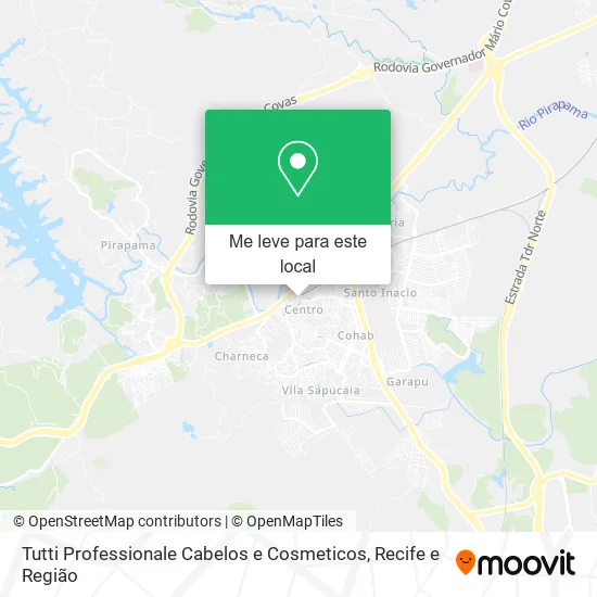 Tutti Professionale Cabelos e Cosmeticos mapa