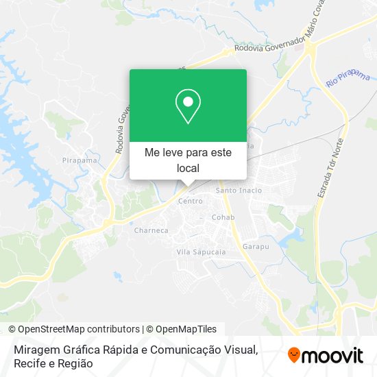 Miragem Gráfica Rápida e Comunicação Visual mapa