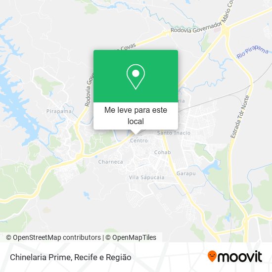 Chinelaria Prime mapa