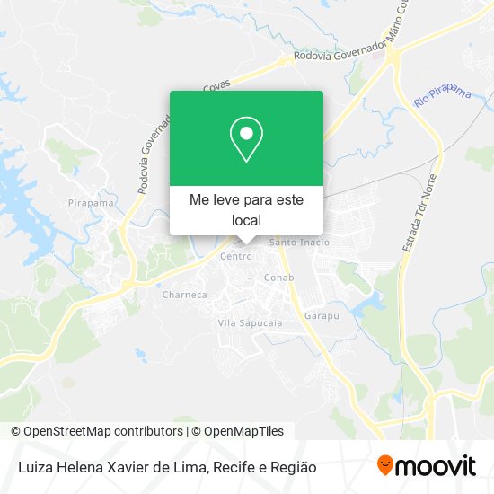 Luiza Helena Xavier de Lima mapa