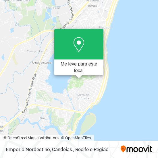 Empório Nordestino, Candeias. mapa
