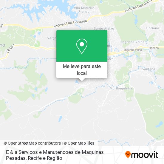 E & a Servicos e Manutencoes de Maquinas Pesadas mapa