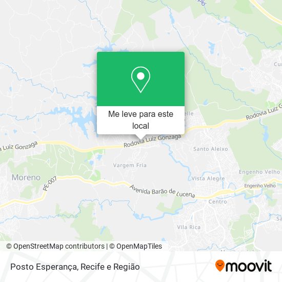 Posto Esperança mapa