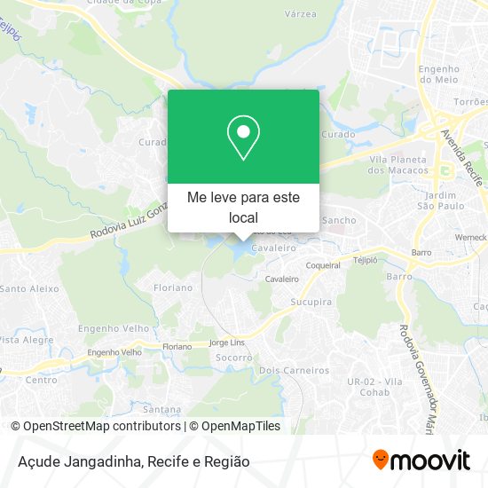 Açude Jangadinha mapa