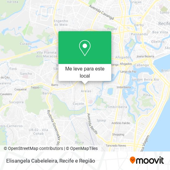 Elisangela Cabeleleira mapa