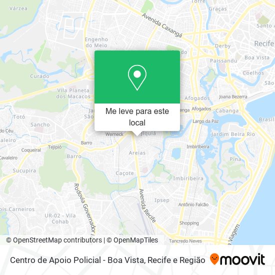 Centro de Apoio Policial - Boa Vista mapa