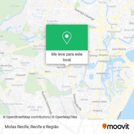 Molas Recife mapa