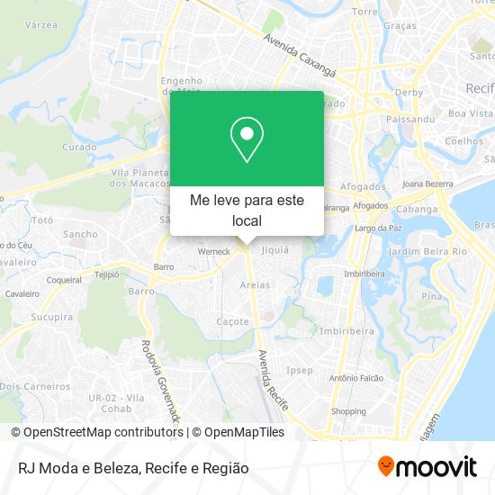 RJ Moda e Beleza mapa