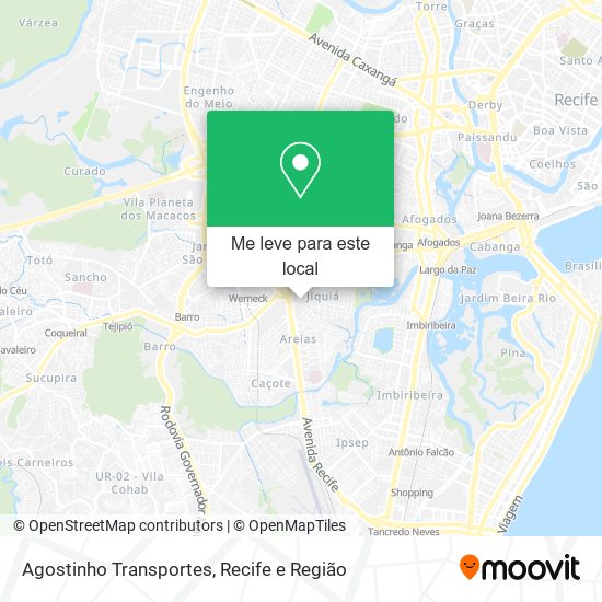 Agostinho Transportes mapa