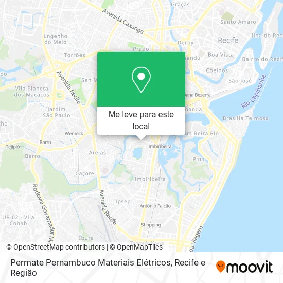 Permate Pernambuco Materiais Elétricos mapa