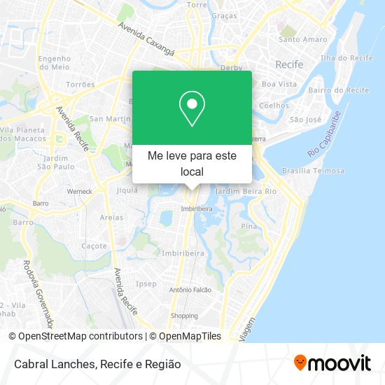 Cabral Lanches mapa