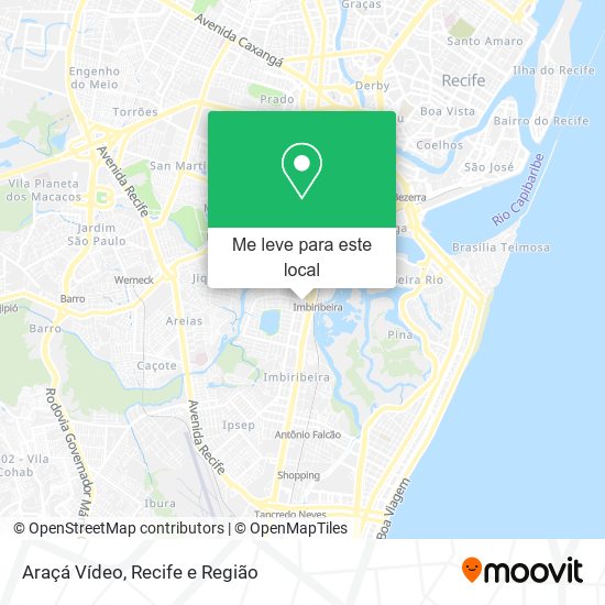 Araçá Vídeo mapa