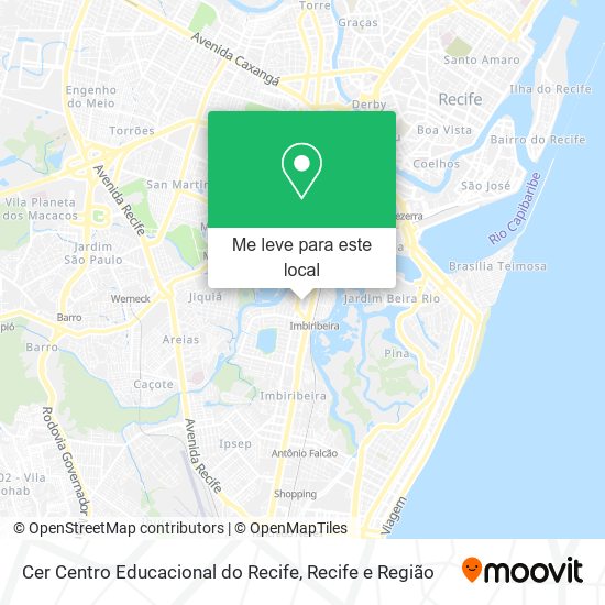 Cer Centro Educacional do Recife mapa