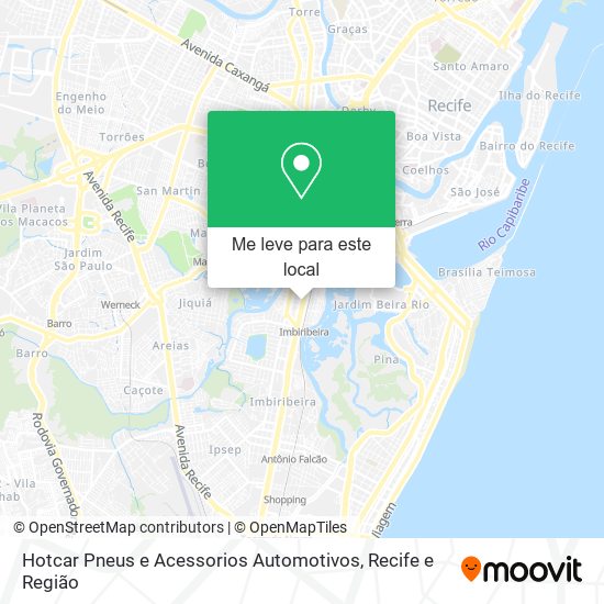 Hotcar Pneus e Acessorios Automotivos mapa