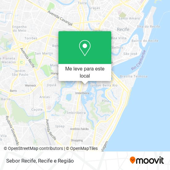 Sebor Recife mapa