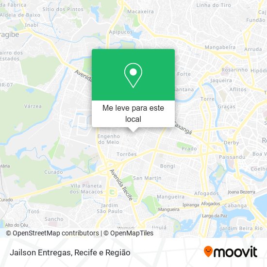 Jailson Entregas mapa