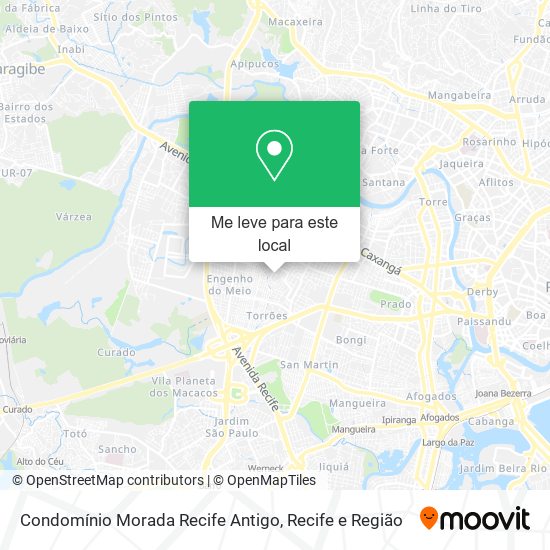 Condomínio Morada Recife Antigo mapa
