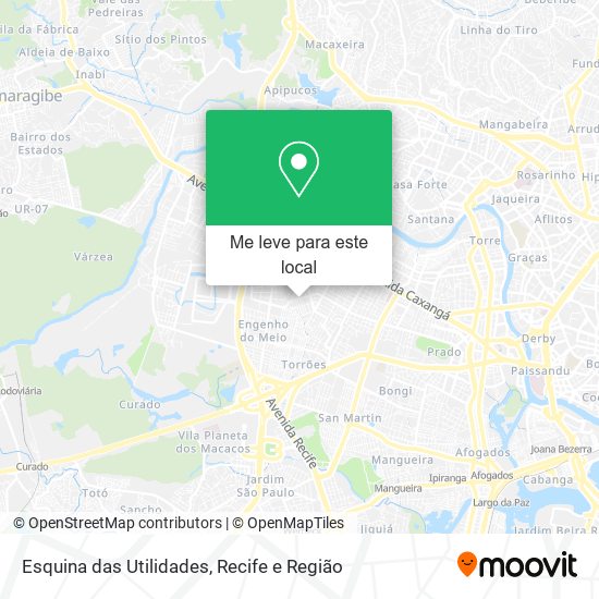 Esquina das Utilidades mapa