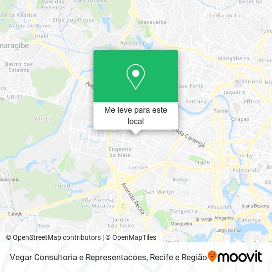 Vegar Consultoria e Representacoes mapa