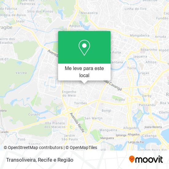 Transoliveira mapa