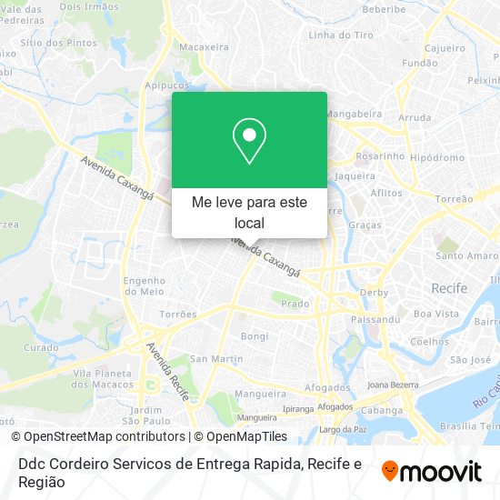 Ddc Cordeiro Servicos de Entrega Rapida mapa
