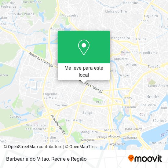 Barbearia do Vitao mapa