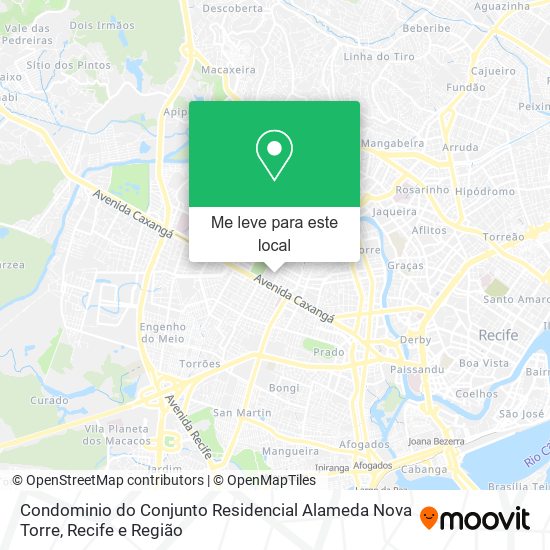 Condominio do Conjunto Residencial Alameda Nova Torre mapa