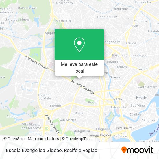 Escola Evangelica Gideao mapa