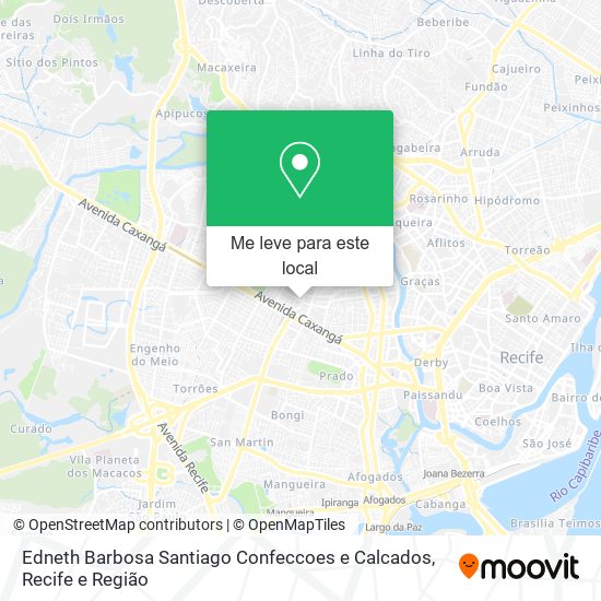 Edneth Barbosa Santiago Confeccoes e Calcados mapa