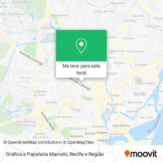 Gráfica e Papelaria Marcelo mapa