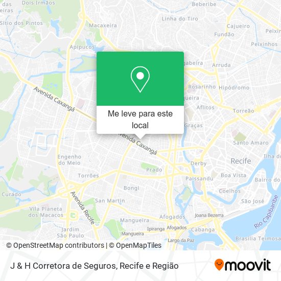 J & H Corretora de Seguros mapa
