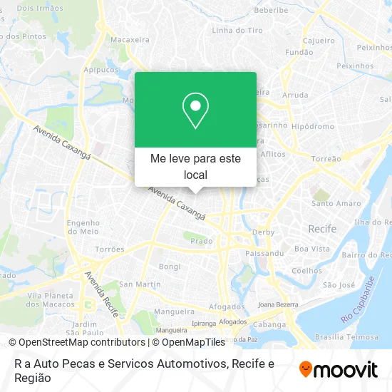 R a Auto Pecas e Servicos Automotivos mapa