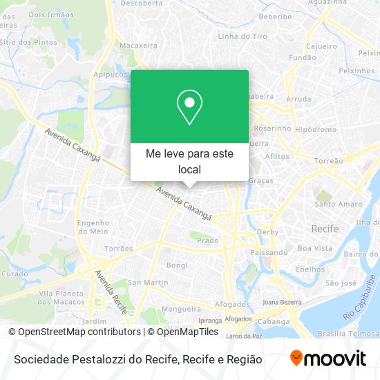 Sociedade Pestalozzi do Recife mapa