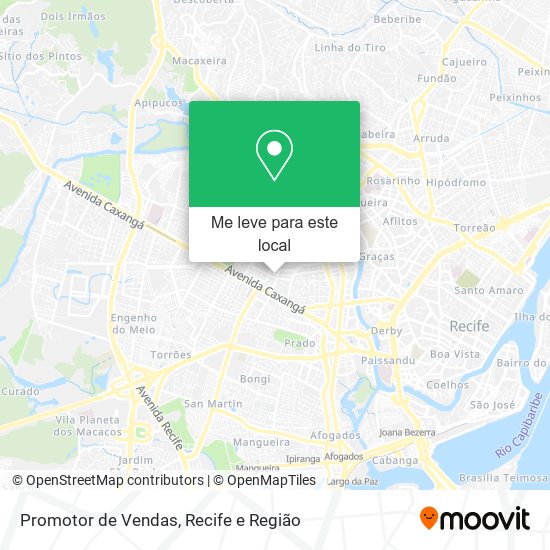Promotor de Vendas mapa