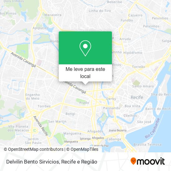 Delvilin Bento Sirvicios mapa