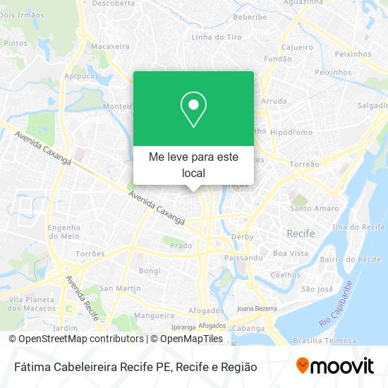 Fátima Cabeleireira Recife PE mapa