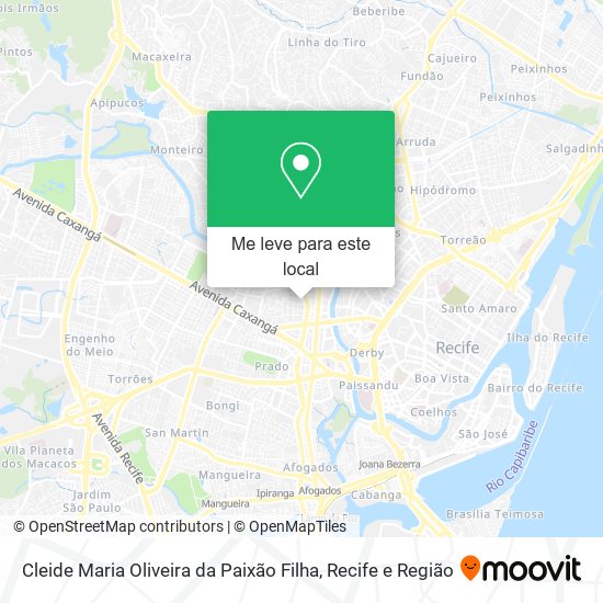 Cleide Maria Oliveira da Paixão Filha mapa