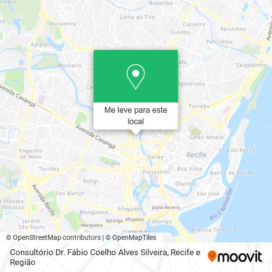 Consultório Dr. Fábio Coelho Alves Silveira mapa