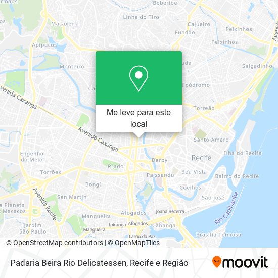 Padaria Beira Rio Delicatessen mapa