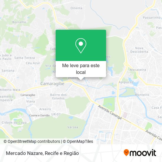 Mercado Nazare mapa