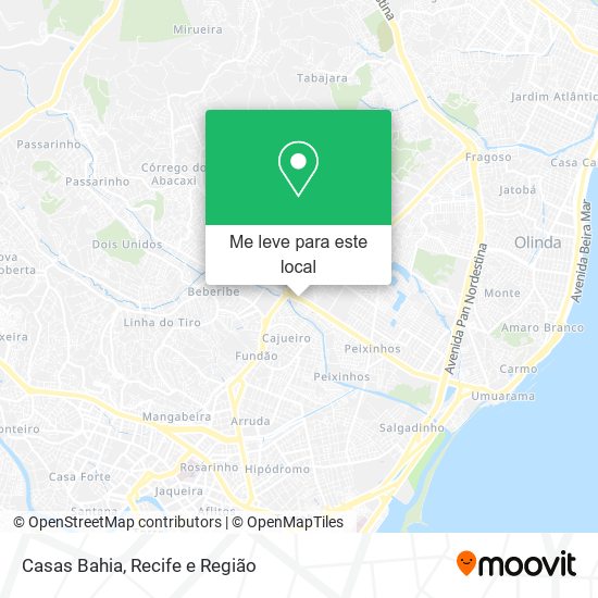 Casas Bahia mapa