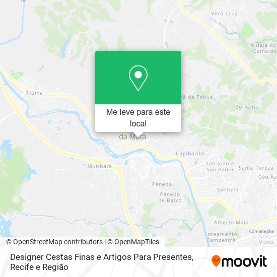 Designer Cestas Finas e Artigos Para Presentes mapa