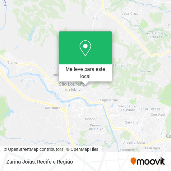 Zarina Joias mapa