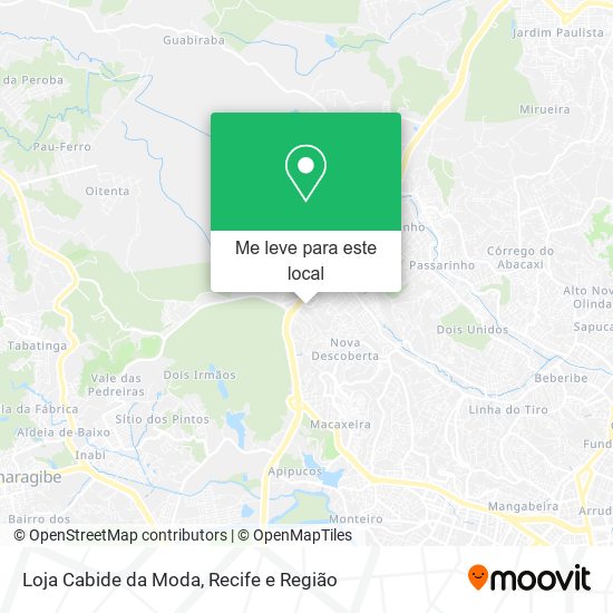 Loja Cabide da Moda mapa