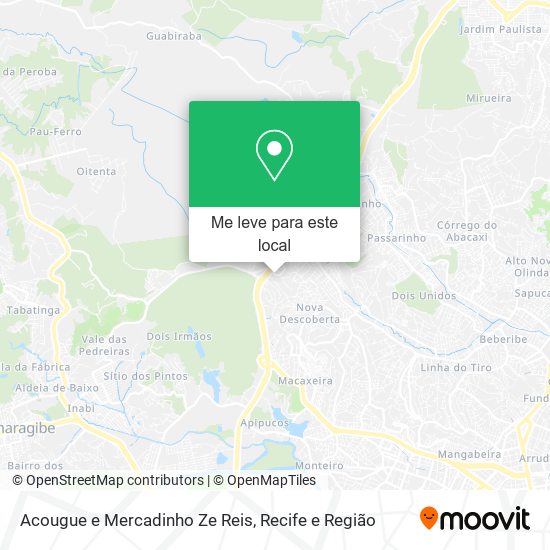 Acougue e Mercadinho Ze Reis mapa