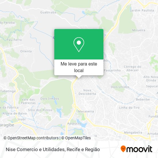 Nise Comercio e Utilidades mapa