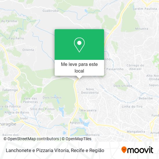 Lanchonete e Pizzaria Vitoria mapa