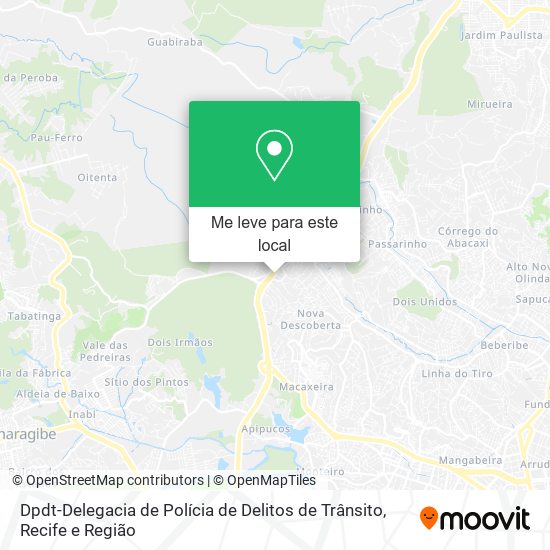 Dpdt-Delegacia de Polícia de Delitos de Trânsito mapa