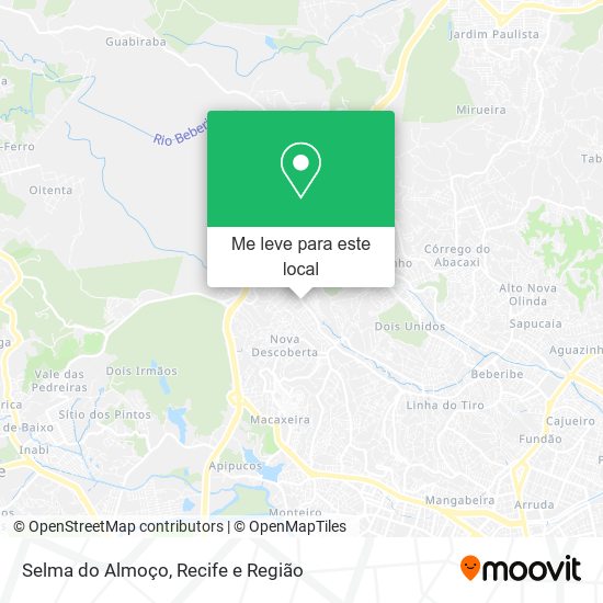 Selma do Almoço mapa