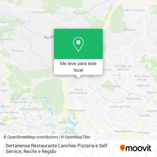 Sertanense Restaurante Lanches Pizzaria e Self Service mapa